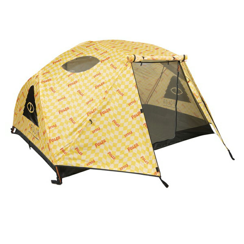 POLeR ポーラー 2 PERSON TENT ONE SIZE WAVY CHECK YELLOW 231EQU5201-WVCYW