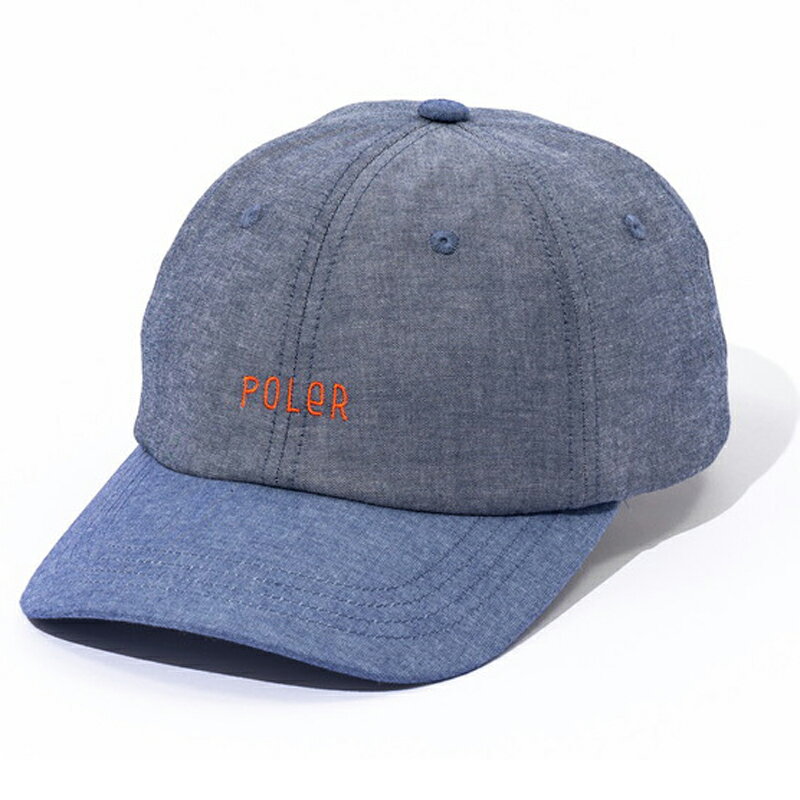 POLeR(ポーラー) FURRY FONT CHAMBRAY DAD CAP 全3色(4)