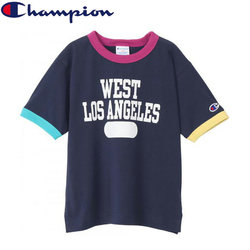 Champion(チャンピオン) Kid's T-SHIRT CKX330 キッズ 130cm NAVY(370) CKX330