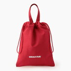 BRIEFING(ブリーフィング) DRAWSTRING POUCH M 0.8L RED BRL231A03