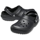 CROCS(NbNX) CLASSIC LINED CLOG(NVbN Ch NbO) 27cm(M9) Black/Black 203591