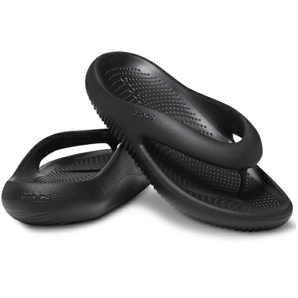 CROCS(NbNX) y24tāzMELLOW RECOVERY FLIP(E Jo[ tbv) 25cm(M7) Black 208437