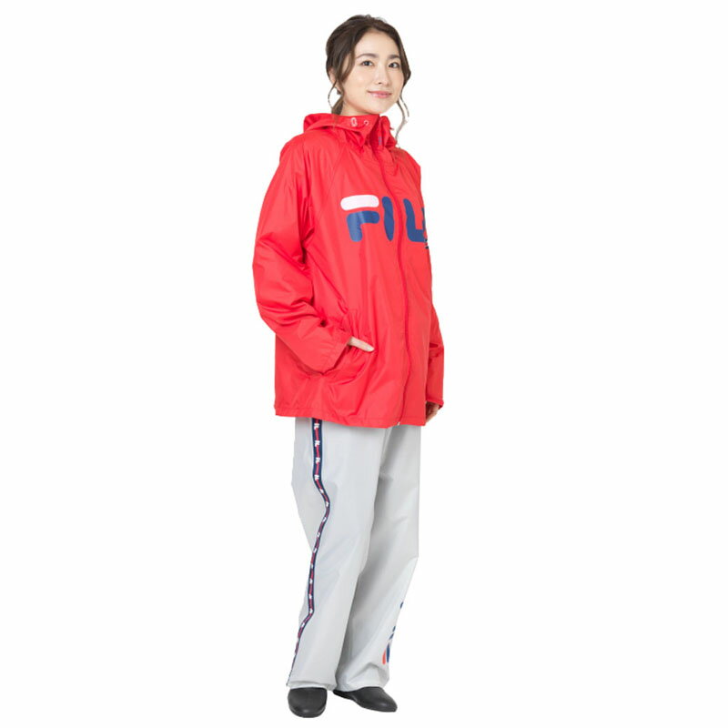 FILA(フィラ) レインウェア 男女兼用 ユニセックス レインパーカー M レッド(35) 06003125