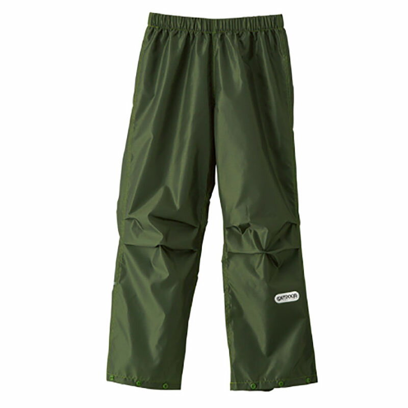 OUTDOOR PRODUCTS(アウトドア プロダクツ) 子供用 レインウェア キッズパンツ 130cm カーキ(67) 05002314