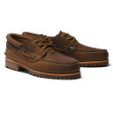 Timberland(eBo[h) Authentics 3 Eye Classic(ACR X[AC NVbNO) 26.0cm MdBrn RegenertveLthr A62FW