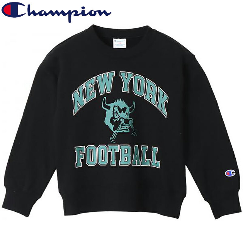 Champion(チャンピオン) Kid's クルーネック スウェットシャツ キッズ 130cm ブラック(090) CKY008