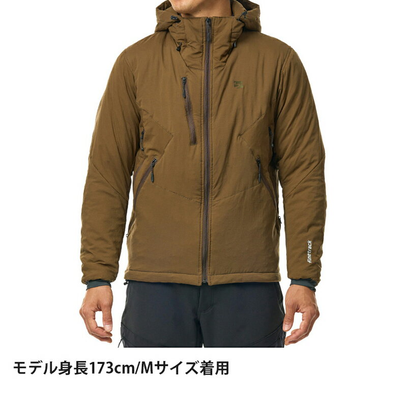 ファイントラック(finetrack) Men's ポリゴン アクト フーディ メンズ M OKBR(オークブラウン) FMM0911 2