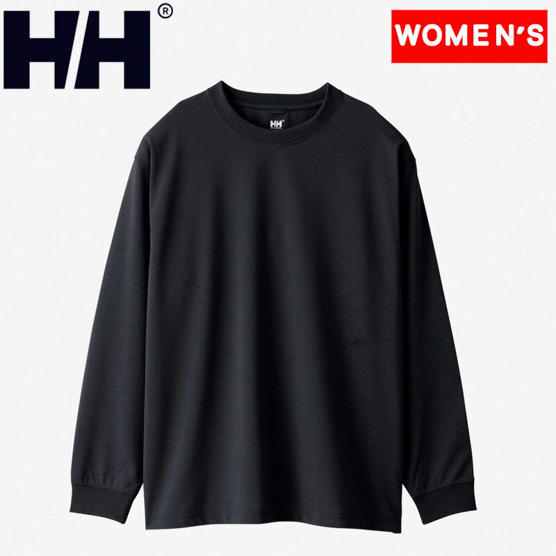 HELLY HANSEN(ヘリーハンセン) L/S ONE POINT TEE(ロングスリーブ ワンポイントティー) WL ブラック2(K2) HOE32269