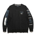 ロアーク リバイバル(ROARK REVIVAL) TRIP LONGER CREW SWEAT M BLACK RSWJ953-BLK