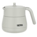 サーモス(THERMOS) 真空断熱ティーポット 450ml ライトグレー TTE-450