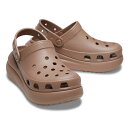 CROCS(NbNX) y24tāzCLASSIC CRUSH CLOG(NVbN NbV NbO) 22cm(M4) Latte 207521