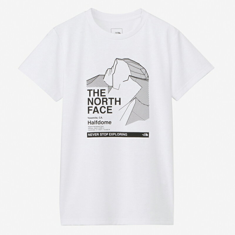 THE NORTH FACE(ザ・ノース・フェイス) 【24春夏】Women's S/S HALF DOME GRAPHIC TEE ウィメンズ S ホワイト(W) NTW32484