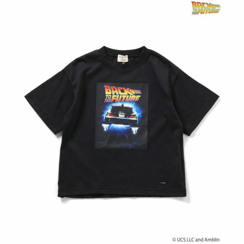 F.O.KIDS(エフ・オー・キッズ) 【24春夏】Kid's UNIVERSAL コラボ Tシャツ キッズ 140cm ブラック(BACK TO THE FUTURE) R307144