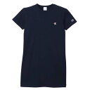 Champion(チャンピオン) Kid's SHORT SLEEVE ONEPIECE DRESS キッズ 160 ネイビー(370) CKZ331(4)