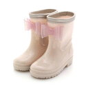 Ampersand(アンパサンド) Kid's キラキラ レイン シューズ キッズ 14cm アイボリー L164044(4)