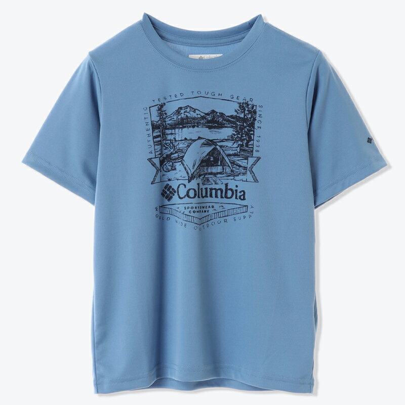 Columbia(コロンビア) 【24春夏】Kid's フォーク ストリーム ショート スリーブ グラフィック シャツ キッズ M 479(Skyler×Lakeside Ba) AB8943