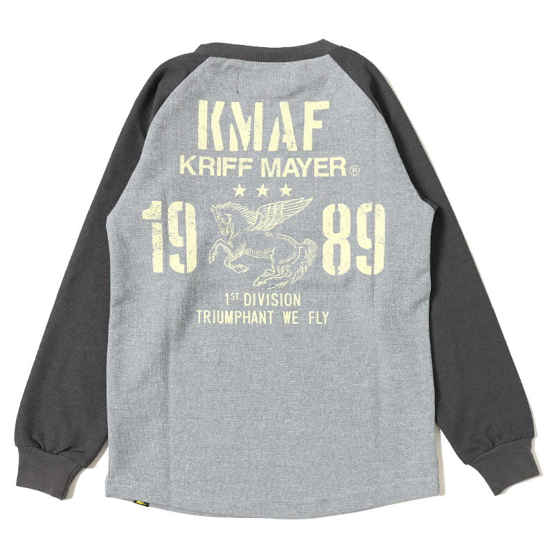 KRIFF MAYER(クリフメイヤー) 【24春夏】Kid's さらっとラグランT キッズ 140 15(GRAY) 2337843K