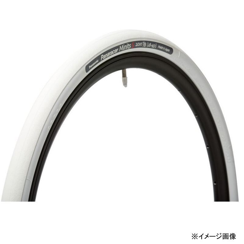 パナレーサー(Panaracer) ミニッツS Minits S TUBED タイヤ サイクル/自転車 20×1 1/8 白×白(ETRTO:28-451) 8W2081MNTS-W