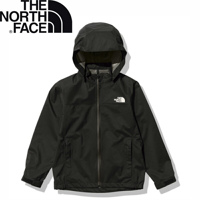 楽天ナチュラム キャンプ専門店THE NORTH FACE（ザ・ノース・フェイス） 【24春夏】K VENTURE JACKET（ベンチャージャケット）キッズ 150cm ブラック（K） NPJ12304