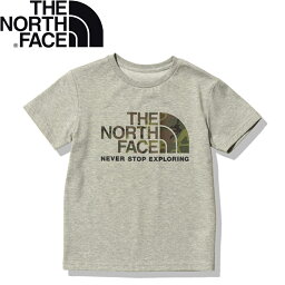 THE NORTH FACE(ザ・ノース・フェイス) 【24春夏】K S/S CAMO LOGO TEE(ショートスリーブ カモロゴティー)キッズ 120cm ミックスグレー(Z) NTJ32359