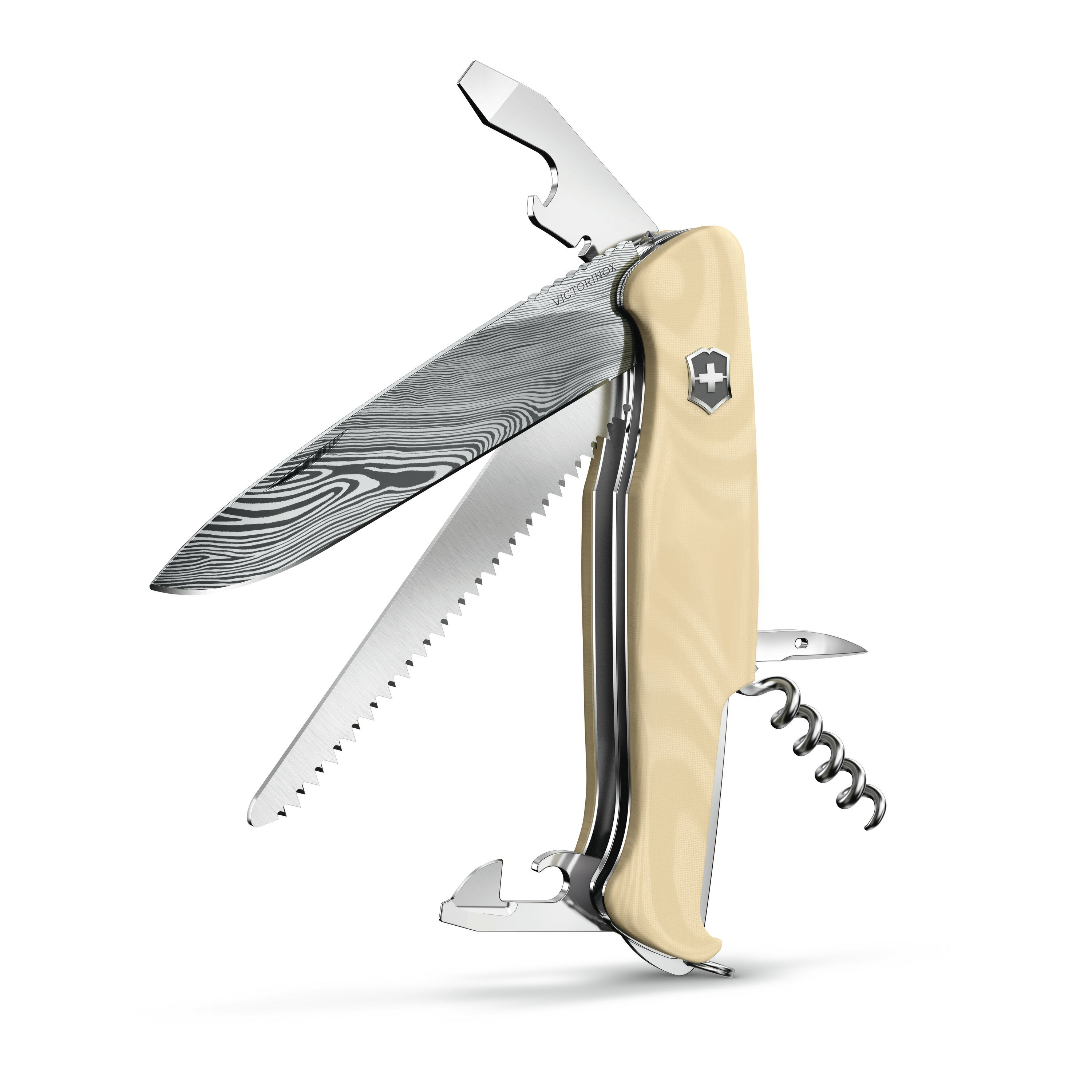 VICTORINOX(ビクトリノックス) レンジャー 55 ダマスカス リミテッドエディション2023 【国内140本限定】 130mm ライトベージュ 0.9561.J23 1