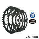 TIOGA(タイオガ) チェーンリング(5アーム用) PDC130mm サイクル/自転車 52T ブラック CKR05701