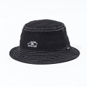 POLeR(ポーラー) WASHED BUCKET HAT ONE SIZE BLACK DENIM 241MCV0254-BLK