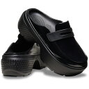 CROCS(クロックス) STOMP HIGH SHINE LOAFER(ストンプ ハイシャイン ローファー) 23cm(M5) Black 210659