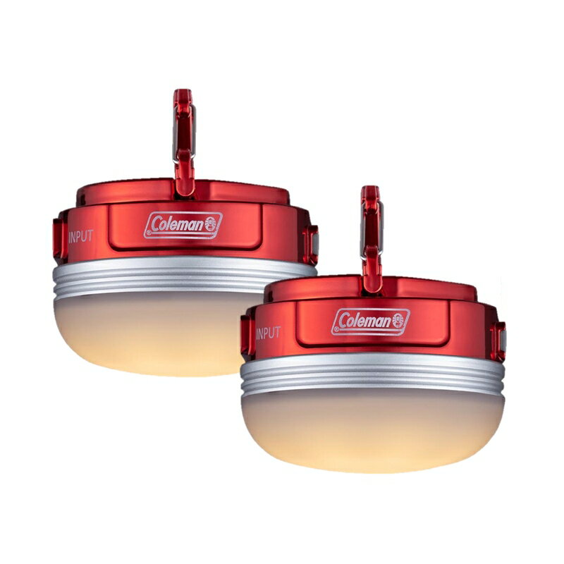 楽天ナチュラム キャンプ専門店Coleman（コールマン） ハンギングEライト 最大250ルーメン リチウムイオン電池式【お得な2点セット】 2000037352