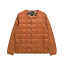 タイオン(TAION) クルーネックボタンインナーダウンジャケット メンズ L BRICK ORANGE TAION-104(4)