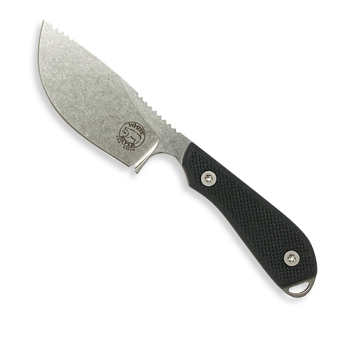 WHITE RIVER(ホワイトリバー) 【正規品】モデル1 スキナー G-10ハンドル ブラック(ブラックテクスチャード) WRM1-SKN-TBL