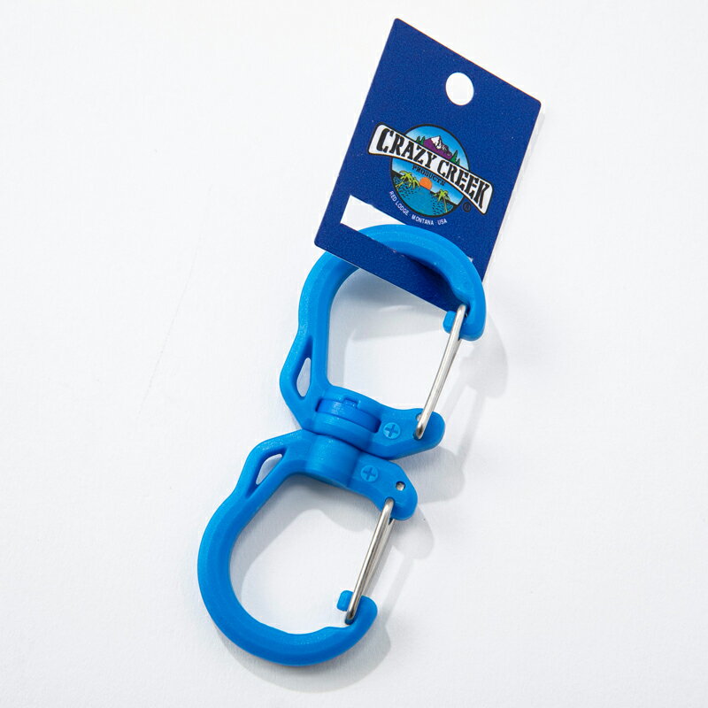 CRAZY CREEK(クレイジークリーク) W カラビナ L 1pcs ブルー 12598003002007