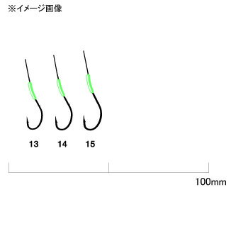 がまかつ(Gamakatsu) 糸付 発光イソメカレイ 釣14号/ハリス4 イソメカラー 11090