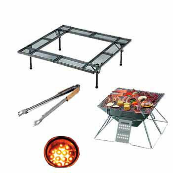 秋の大収穫祭ナチュラム ロゴス　囲炉裏BBQセット