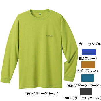 モンベル(montbell)WIC．ロングスリーブT　Men’s S DKMA（ダークマラード）