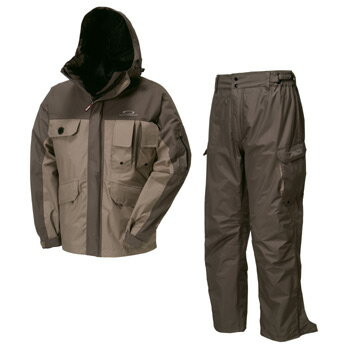 【値下げ商品】【オススメ品】バウオ(BAWO) BW－825　バウオテックス　レギュラーレインスーツ L グレー×ベージュ