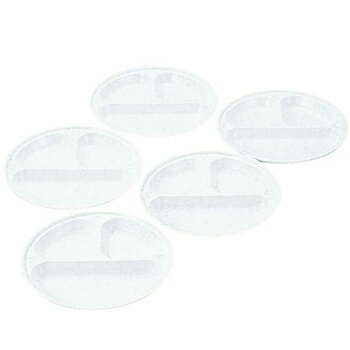 キャプテンスタッグ(CAPTAIN STAG) 抗菌仕切り付きプレート21cm 5枚組 M-9517