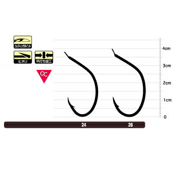 オーナー針 OC 黒サーモン 26号 11497