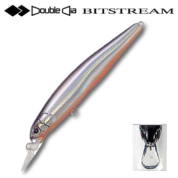 タックルハウス(TACKLE HOUSE) Double Dia ビットストリーム 95mm/FD No.9 シルバー・ブラック・オレンジベリー FD95 タックルハウス(TACKLE HOUSE) Double Dia ビットストリーム 95mm/FD No.9 シルバー・ブラック・オレンジベリー FD95