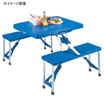 キャプテンスタッグ(CAPTAIN STAG) アルミピクニックテーブル ブルー M-8421