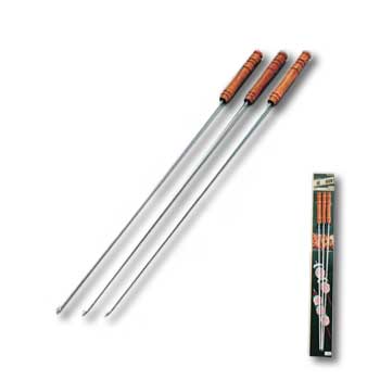 キャプテンスタッグ(CAPTAIN STAG) ビッグマウント木柄バーベキュー串440mm(角棒)3本組 M-408