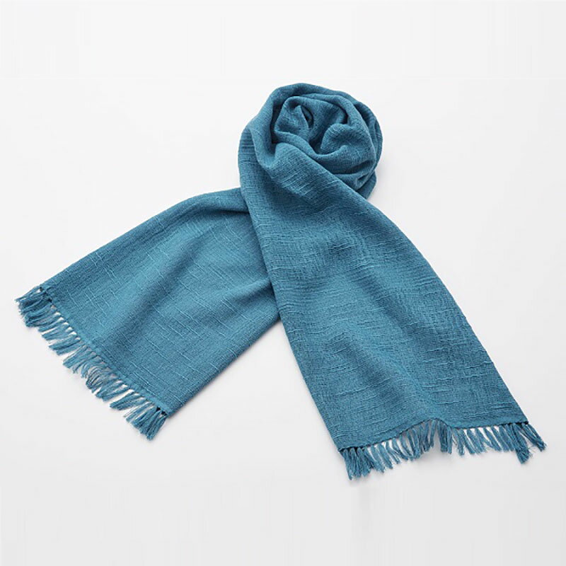 みやざきタオル(MIYAZAKI TOWEL) 今治マフラー スラブ ONE SIZE No.11(藍いろ) 07710001000011