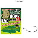 カツイチ(KATSUICHI) ディギンフック ワーム21 #4/0 NS Black