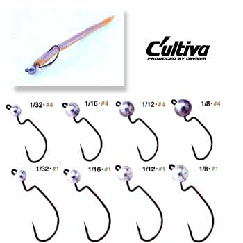 オーナー針 オカッパリヘッド JH-38 1/16oz #1 ガンブラック 11590