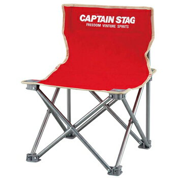 キャプテンスタッグ(CAPTAIN STAG) パレット コンパクトチェアミニ チェアー/椅子/キャンプ/レジャー用 レッド M-3919