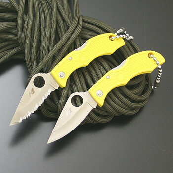 Spyderco(スパイダルコ) レディバグ3 ソルト 直刃 刃長(49mm) YL(イエロー) LYLP3