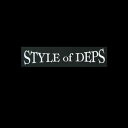 デプス(Deps) スタイルオブデプスカッティングステッカー M ホワイト