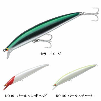 タックルハウス(TACKLE HOUSE) K-TEN セカンドジェネレーション K2F142 T-1 142mm NO.102 パール×チャート