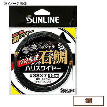 サンライン(SUNLINE) 磯スペシャル石鯛 「口白鬼憧」 ハリスワイヤー10m 35×7 単品7本撚り