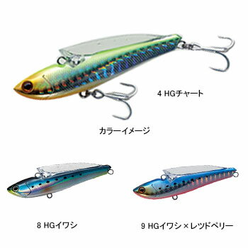 タックルハウス(TACKLE HOUSE) ショアーズ スピノバイブ 70mm 9 HGイワシ×レツドペリー